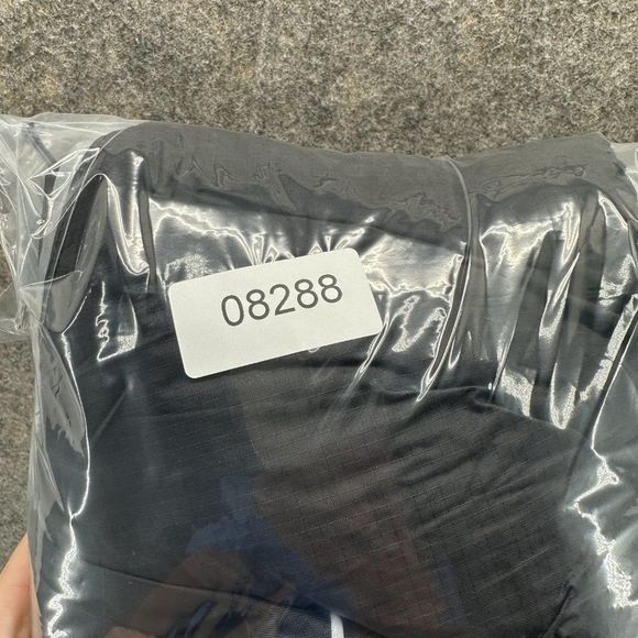 Harley Davidson Jacket Men's Medium Biker Black Orange Windbreaker Full Zip - Picture 14 of 14